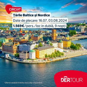 Catalog Dertour Otopeni | Circuitul Țările Baltice și Nordice! | 2024-06-19 - 2024-07-15
