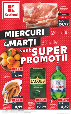 Catalog Kaufland Cluj-Napoca | Miercuri - Marți, sunt Super Promoții! 24.07 - 30.07.2024 | 2024-07-24 - 2024-07-28