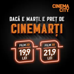 Catalog Cinema City București | Dacă e Marți e Preț de Cinemarți! | 2024-07-23 - 2024-08-06