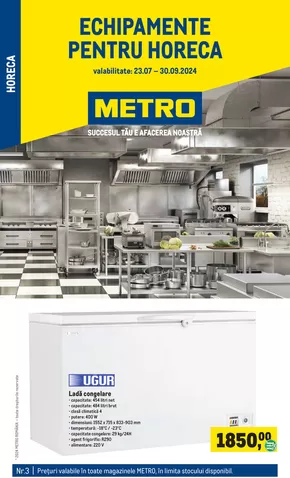 Catalog Metro Deva | Echipamente Pentru Horeca | 2024-07-23 - 2024-09-30