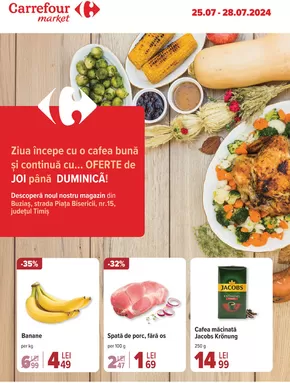 Catalog Carrefour Market Pitești | Ziua începe cu o cafea bună și continuă cu... Oferte de JOI până DUMINICĂ! | 2024-07-25 - 2024-07-28