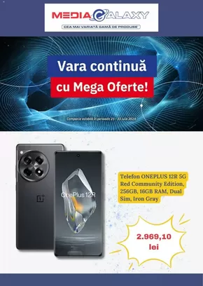 Catalog Media Galaxy Timișoara | Vara continuă cu Mega Oferte! | 2024-07-26 - 2024-07-31