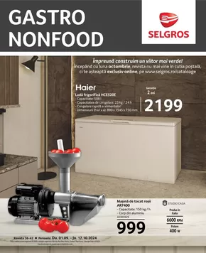 Catalog Selgros Târgu Mureș | GASTRO NONFOOD | 2024-09-01 - 2024-10-17