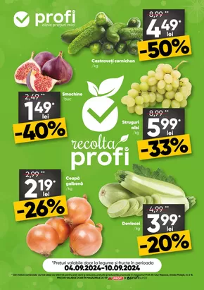 Catalog PROFI Focșani | PROFI Revista Fresh Saptamana 2 | 2024-09-04 - 2024-09-10