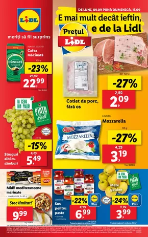 Catalog Lidl Cluj-Napoca | pentru perioada 09.09-15.09.2024 | 2024-09-04 - 2024-09-15