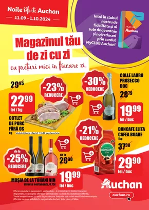 Catalog Auchan Codlea | Magazinul tău de zi cu zi MyCLUB cu prețuri mici în fiecare zi. | 2024-09-17 - 2024-10-01