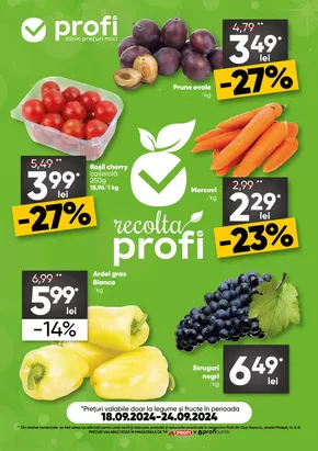 Catalog PROFI Bolintin-Vale | PROFI Revista Fresh Saptamana 1 | 2024-09-18 - 2024-09-24