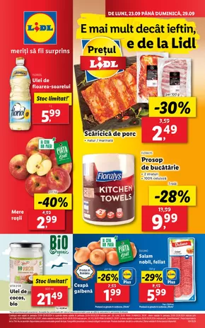 Catalog Lidl Oltenița | pentru perioada 23.09-29.09.2024 | 2024-09-18 - 2024-09-29