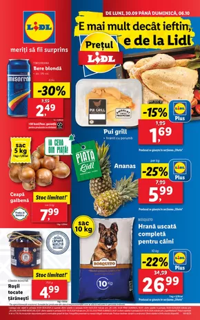 Catalog Lidl Timișoara | pentru perioada 30.09-06.10.2024 | 2024-09-25 - 2024-10-06