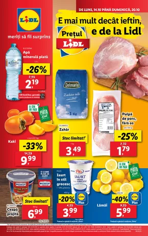 Catalog Lidl Huși | pentru perioada 14.10-20.10.2024 | 2024-10-09 - 2024-10-20