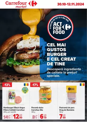 Catalog Carrefour Market Dej | 41A Catalog Market Act for food 2! 30.10-12.11.2024 | 2024-10-30 - 2024-11-12