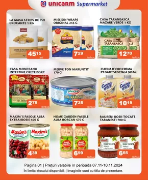 Catalog Unicarm Dej | Promoție de weekend | 2024-11-07 - 2024-11-10