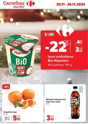 Catalog Carrefour Market Cajvana | Cata 44 MARKET FOOD 20.11-26.11.2024 | 2024-11-20 - 2024-11-26