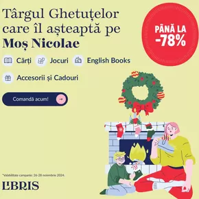 Catalog Libris Slatina | Târgul ghetuțelor care îl așteaptă pe Moș Nicolae | 2024-11-26 - 2024-12-28