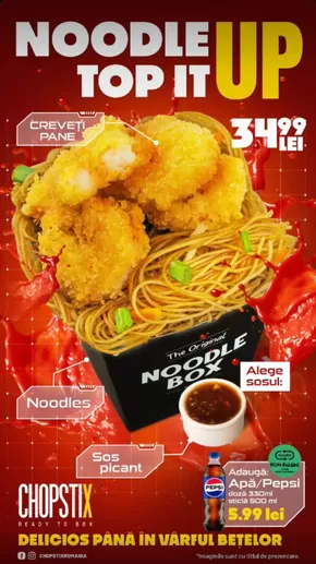 Catalog Chopstix Timișoara | Let's Noodle Up! | 2025-01-21T00:00:00+02:00 - 2025-02-04T23:59:00+02:00